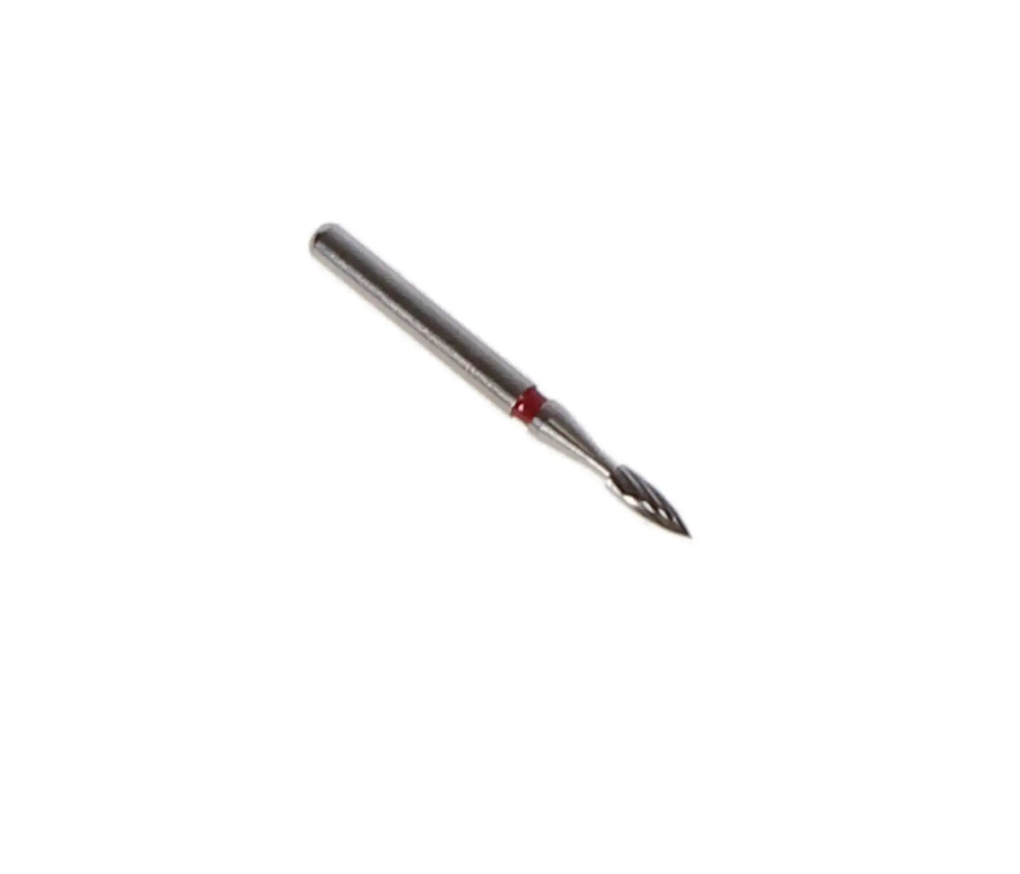 NTI 12-Fluted Trimming & Finishing Carbide Bur, FG, Flame, #7102, 1.2 mm, 5/Pk, H46-012 thumbnail 2