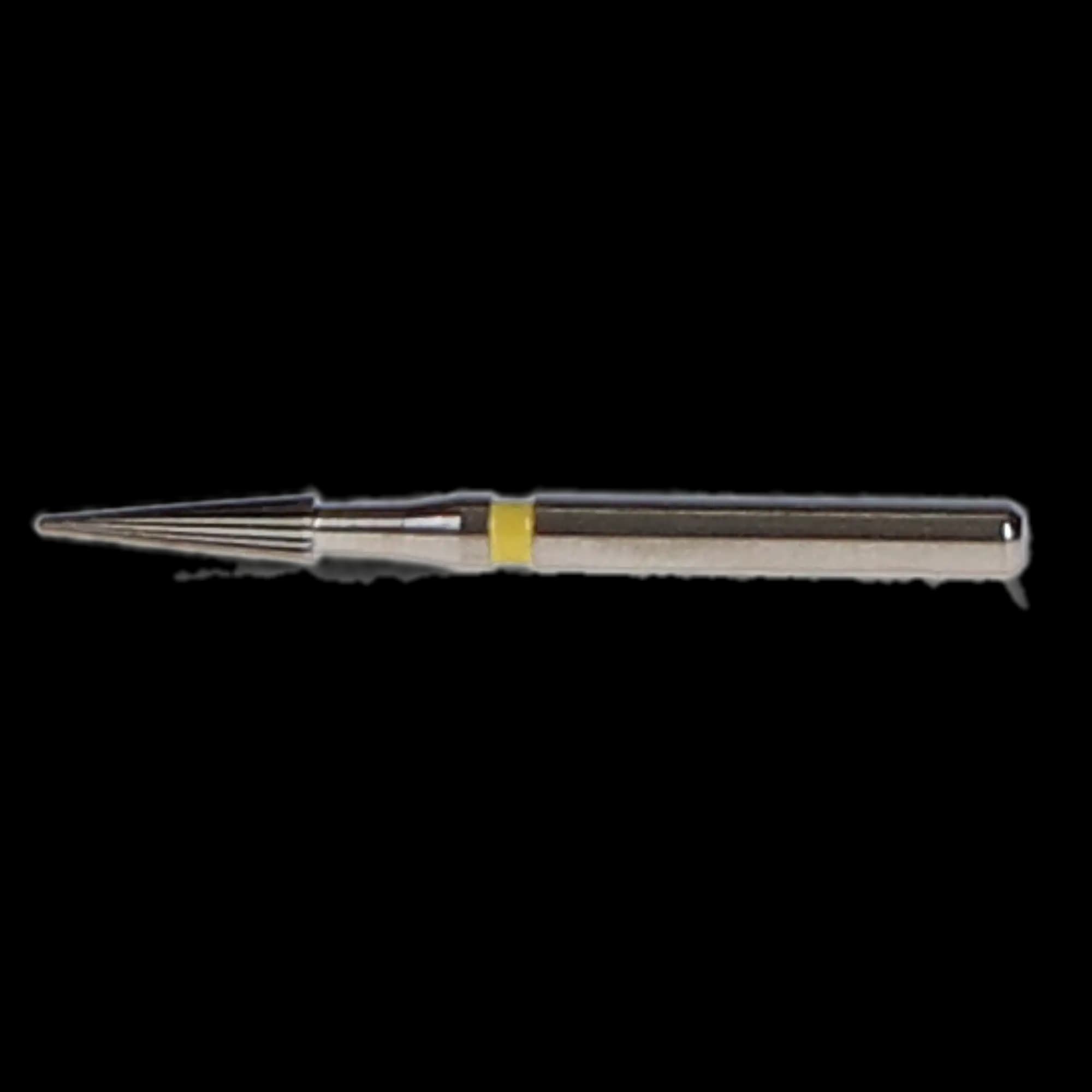 NTI TDF-6F Trimming & Finishing Carbide Bur, 16-Fluted, FG, Safe End, 1.4 mm, Yellow Ring, 5/Pk, H134-014F thumbnail 6