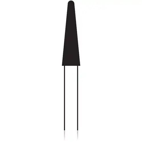 NTI Universal Cutter, Round End Taper, Regular Cross Cut, HP, 3.1 mm x 12 mm, Blue, 1/Pk, UC079E-031 thumbnail 2