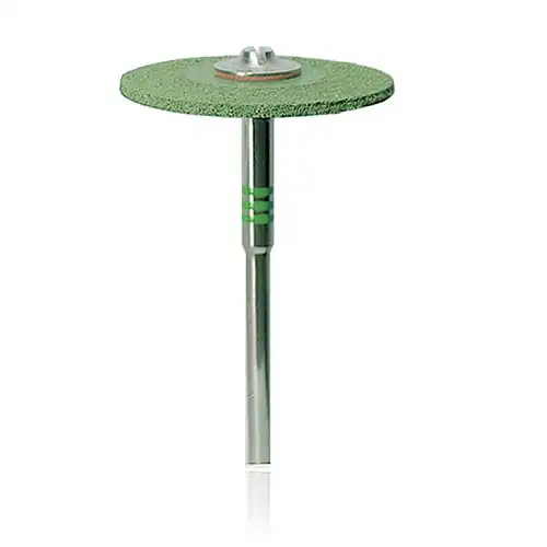 Kerr CeraGlaze Pre-Polishing Polisher, HP, Knife Edge, 25 mm, Coarse, Green, 1/Pk, P310 - CeraGlaze Polishers, Pre-Polishing, HP, Knife Edge, 25 mm, Coarse, Green, 1/Pk - Image 1