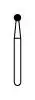 NTI Diamond Bur, FG, Round, #F801, 1.6 mm, Fine Grit, Red Ring, 5/Pk, F801-016 thumbnail 2