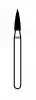 NTI Diamond Bur, FG, Flame, # F860, 1.4 mm Diameter, Fine Grit, Red Ring, 5/Pk, F860-014 thumbnail 2