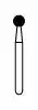 NTI Diamond Bur, FG, Round, # M801, 2.5 mm, Medium Grit, Gray, 5/Pk, M801-025 thumbnail 2
