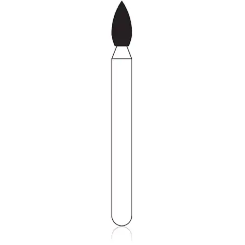 NTI Diamond Bur, FG, Round, #SC801, 1.6 mm, Super Coarse, Black, 5/Pk, SC801-016 thumbnail 2