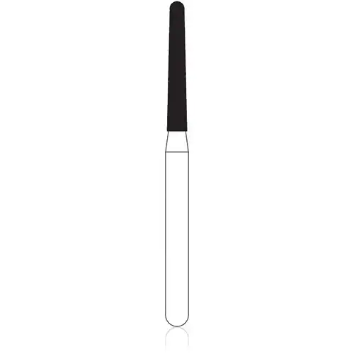 NTI Diamond Bur, FG, Long Taper Round End, Super Coarse, Black, 1.4 mm, 5/Pk, SC856L-014 thumbnail 2