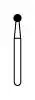 NTI Diamond Bur, FG, Round, #801, 1.8 mm, Medium Grit, 5/Pk, M801-018 thumbnail 2