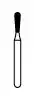 NTI Diamond Bur, FG, Long Pear, # C830L, 1.4 mm Diameter, Coarse, Green, 5/Pk, C830L-014 thumbnail 2