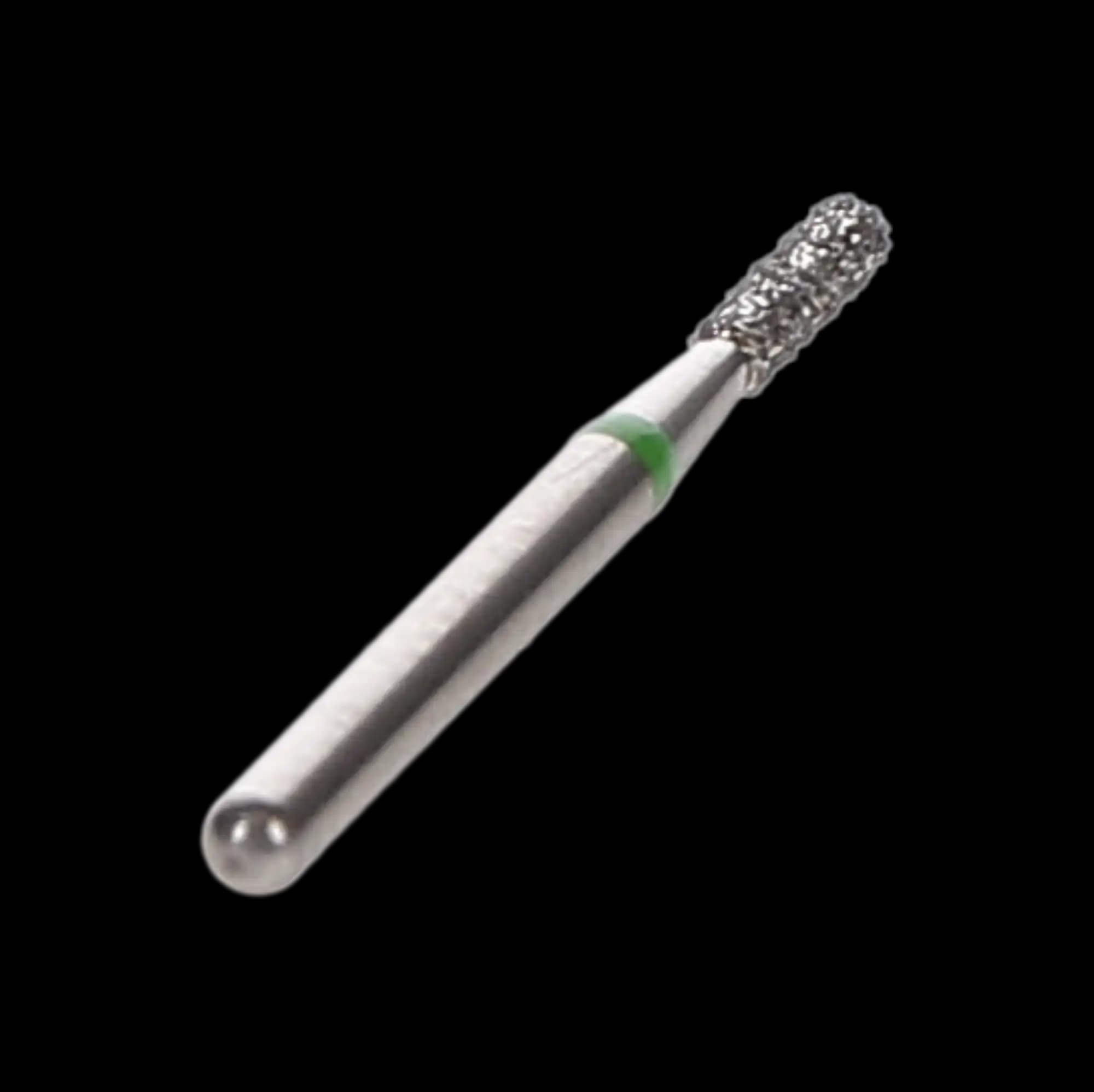 NTI Diamond Bur, FG, Cylinder Flat End, #C835, 1.2 mm Diameter, 4.0 mm Length, Coarse, Green Ring, 5/Pk, C835-012 thumbnail 3