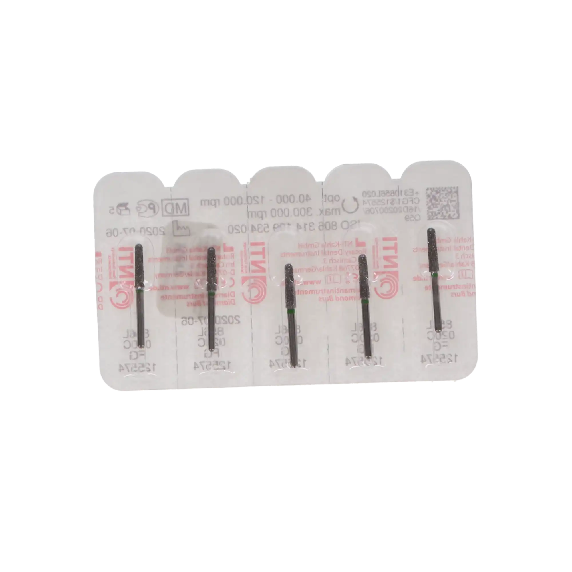 NTI Diamond Burs, FG, Taper Flat End, # SC847, 1.8 mm, Super Coarse, Black, 5/Pk, SC847-018 thumbnail 3