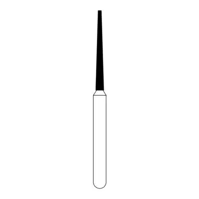 NTI Diamond Bur, FG, Taper Flat End, # M848, 1.0 mm, Medium Grit, Gray Ring, 5/Pk, M848-010 thumbnail 2
