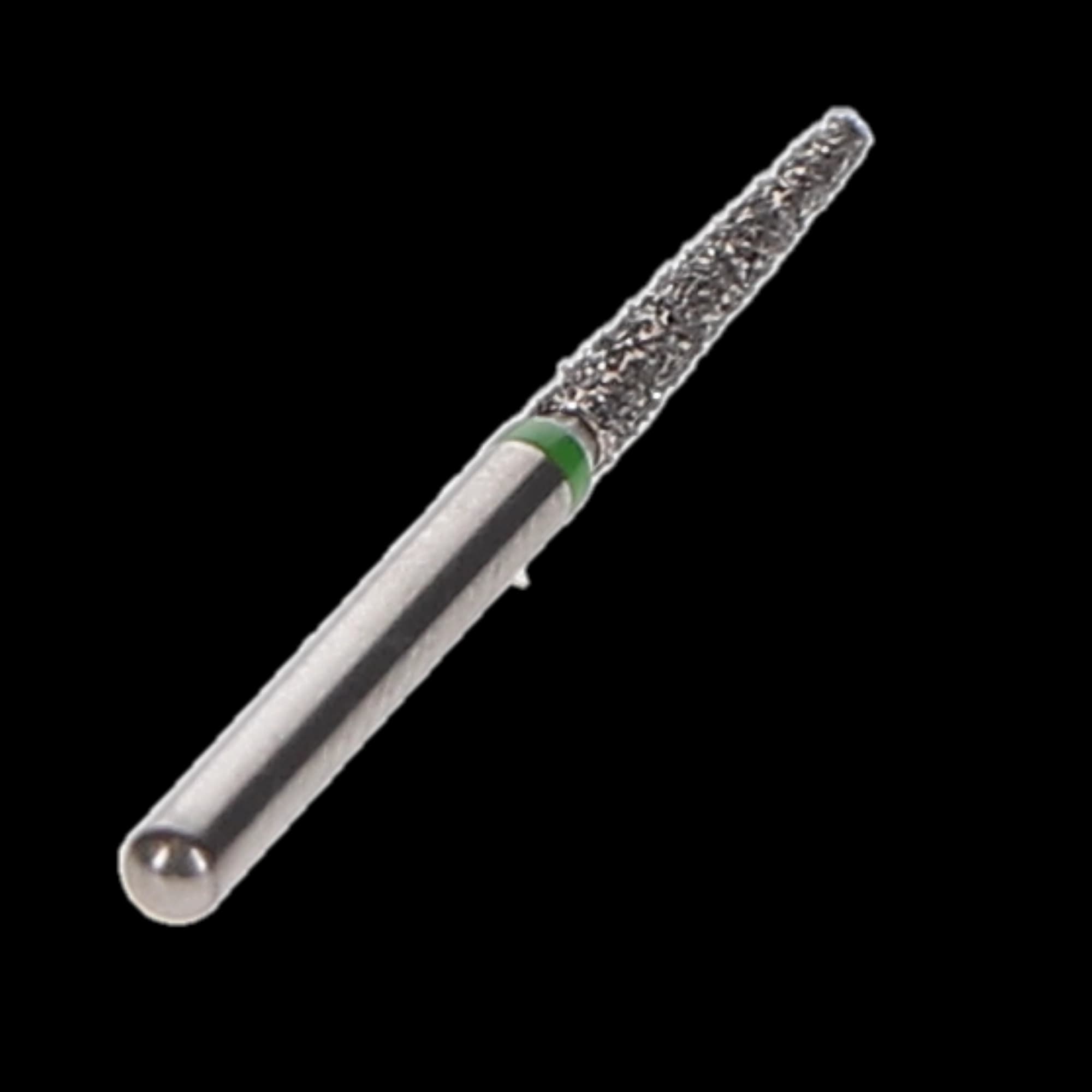 NTI Diamond Bur, FG, Taper Flat End, #C848, 1.4 mm, Coarse, Green, 5/Pk, C848-014 thumbnail 3