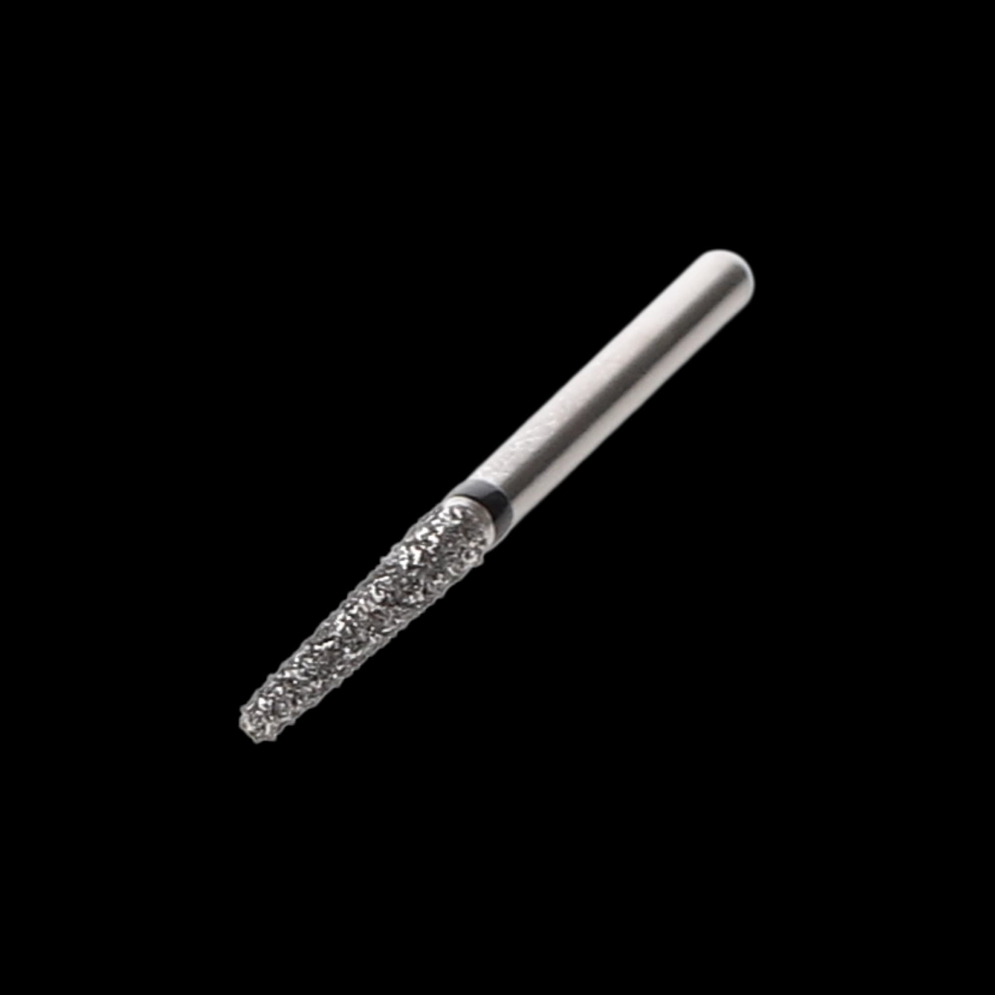 NTI Diamond Bur, FG, Taper Flat End, #SC848, 1.6 mm Diameter, 10.0 mm Length, Super Coarse, Black, 5/Pk, SC848-016 thumbnail 3