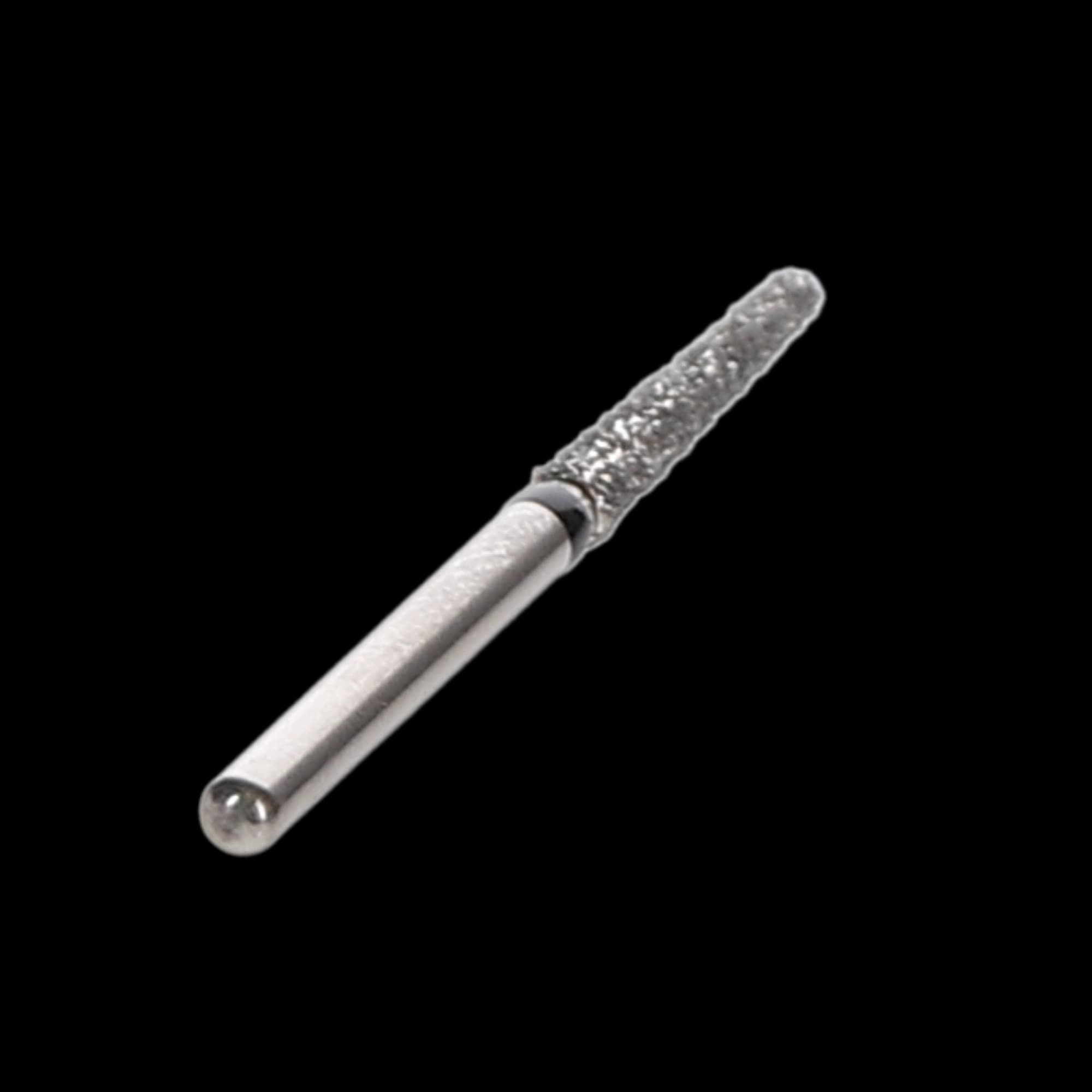 NTI Diamond Bur, FG, Taper Flat End, #SC848, 1.6 mm Diameter, 10.0 mm Length, Super Coarse, Black, 5/Pk, SC848-016 thumbnail 4