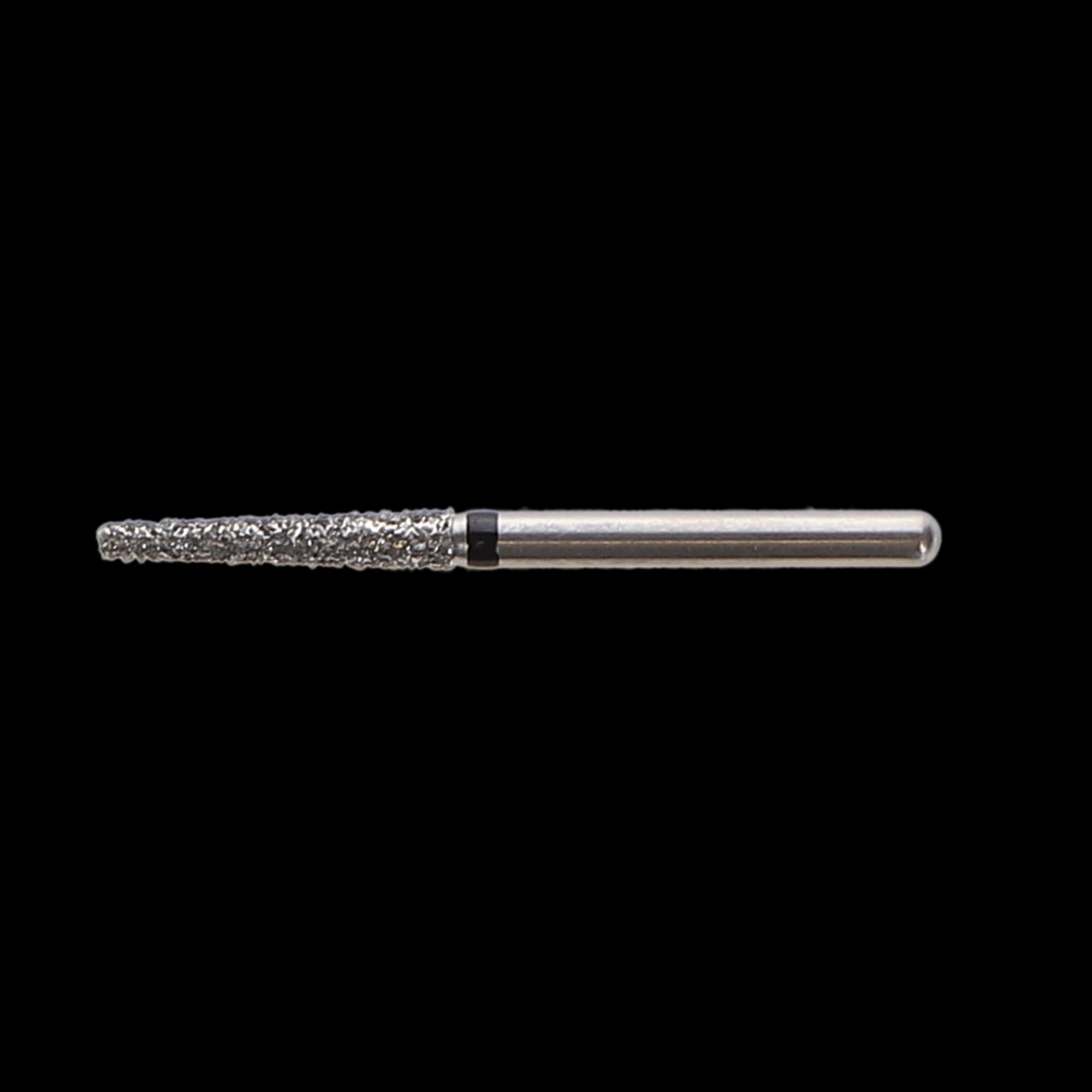 NTI Diamond Bur, FG, Taper Flat End, #SC848, 1.6 mm Diameter, 10.0 mm Length, Super Coarse, Black, 5/Pk, SC848-016 thumbnail 2