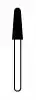 NTI Diamond Burs, FG, Taper Round End, # F856, 2.5 mm, Fine, Red, 5/Pk, F856-025 thumbnail 2
