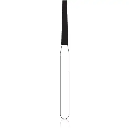 NTI Diamond Bur, FG, Needle, #SF859, 1.2 mm, Super Fine, Yellow, 5/Pk, SF859-012 thumbnail 2