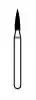 NTI Diamond Bur, FG, Flame, Coarse, Green Ring, 1.2 mm Diameter, 5.0 mm Length, 5/Pk, C860-012 thumbnail 2
