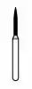 NTI Diamond Bur, FG, Flame, # F862, 0.9 mm, Fine, Red, 5/Pk, F862-009 thumbnail 2
