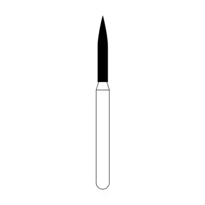 NTI Diamond Burs, FG, Flame, # M862, 1.2 mm, Medium Grit, Gray, 5/Pk, M862-012 - NTI Diamond Burs, FG, Flame, # M862, 1.2 mm, Medium, Gray, 5/Pk, M862-012 - Image 1
