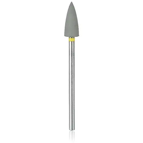NTI Silicone Polisher, Gray, Super High Shine, Flame Shape, HP (Handpiece) Shank, 10/Pkg, P0374 thumbnail 3
