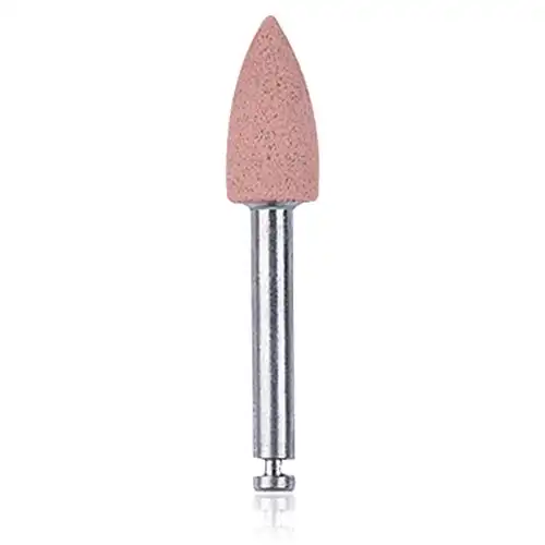 NTI Silicone Polisher, Pink, Flame Shape, RA Shank, #50, 5mm, 10/Pk, P0362 thumbnail 3