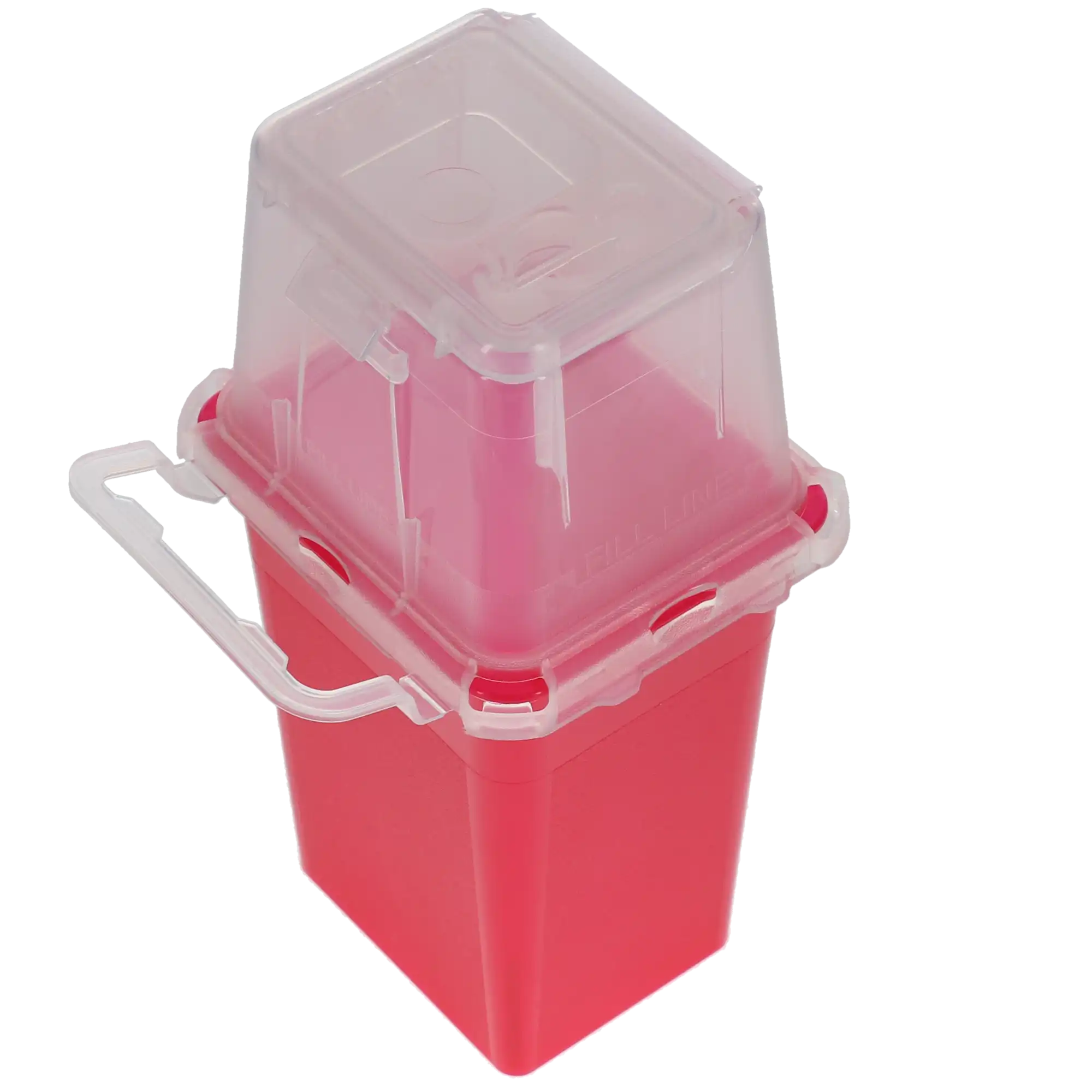 BD Phlebotomy Sharps Collector, 1.5 Qt Tray, Red, with Needle Port, 305487 thumbnail 4
