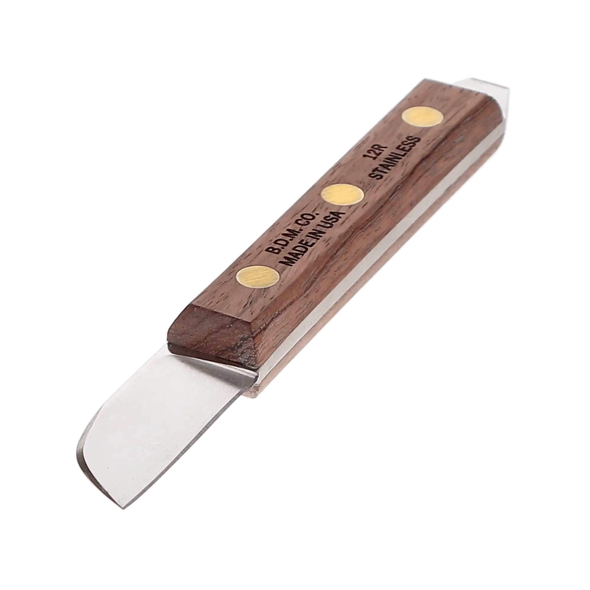 Buffalo Dental #12 Plaster Knife, Triple Riveted Rosewood Handle, 1-3/4" Carbon Steel Blade, 55700 thumbnail 2