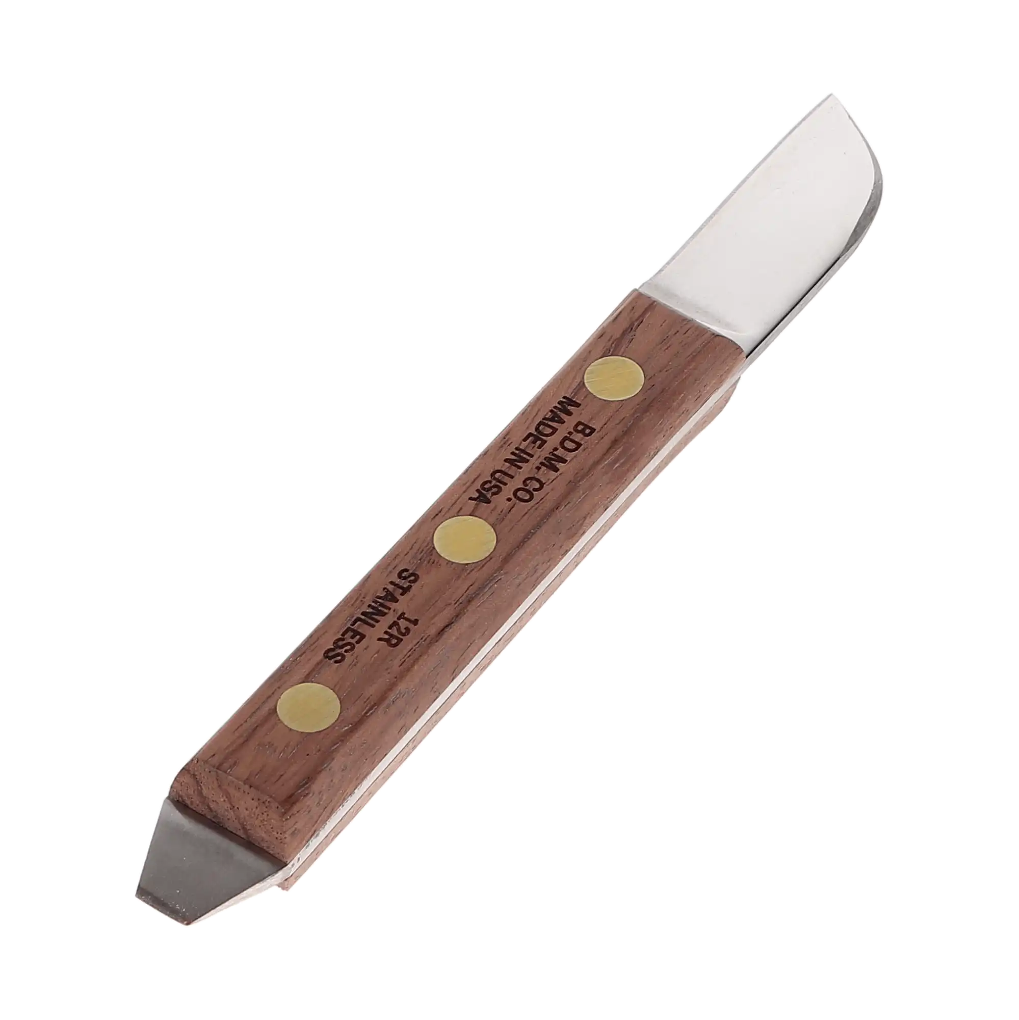 Buffalo Dental #12 Plaster Knife, Triple Riveted Rosewood Handle, 1-3/4" Carbon Steel Blade, 55700 thumbnail 3