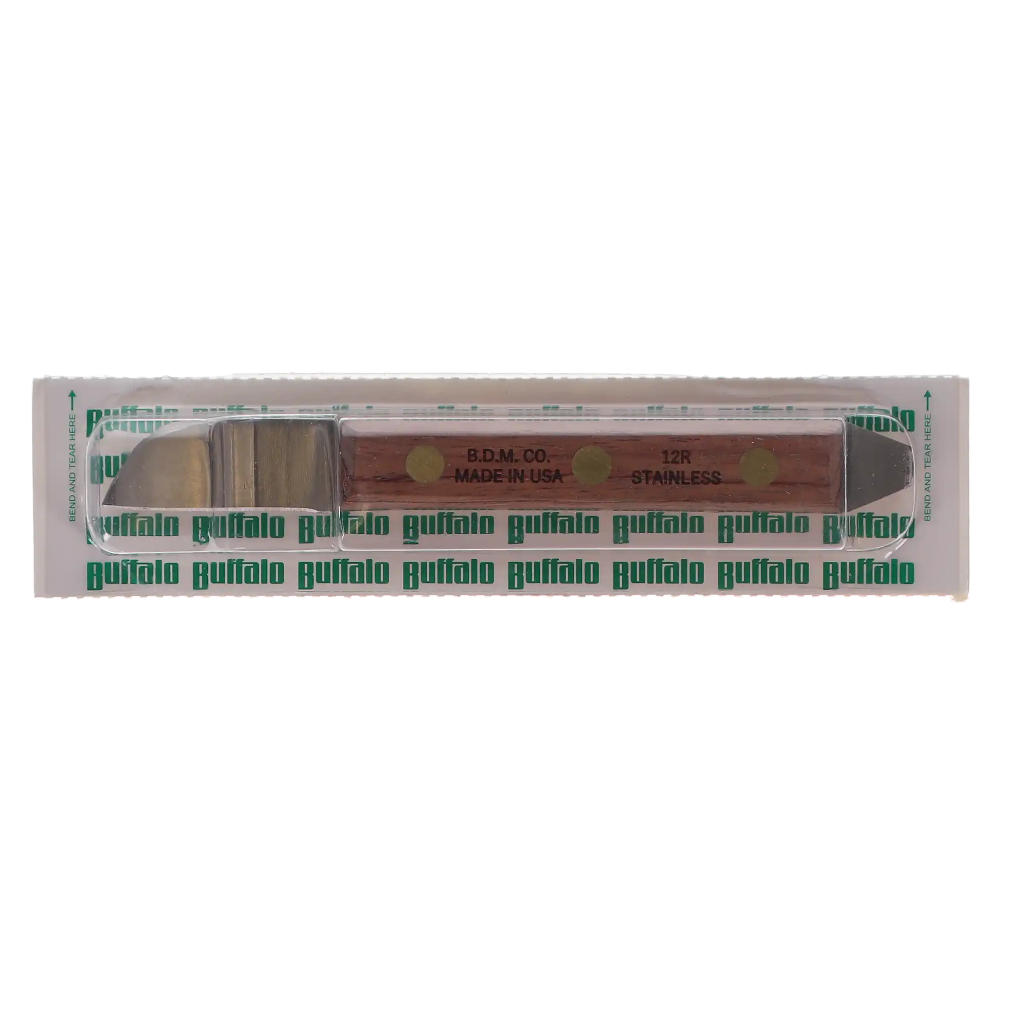 Buffalo Dental #12 Plaster Knife, Triple Riveted Rosewood Handle, 1-3/4" Carbon Steel Blade, 55700 thumbnail 4