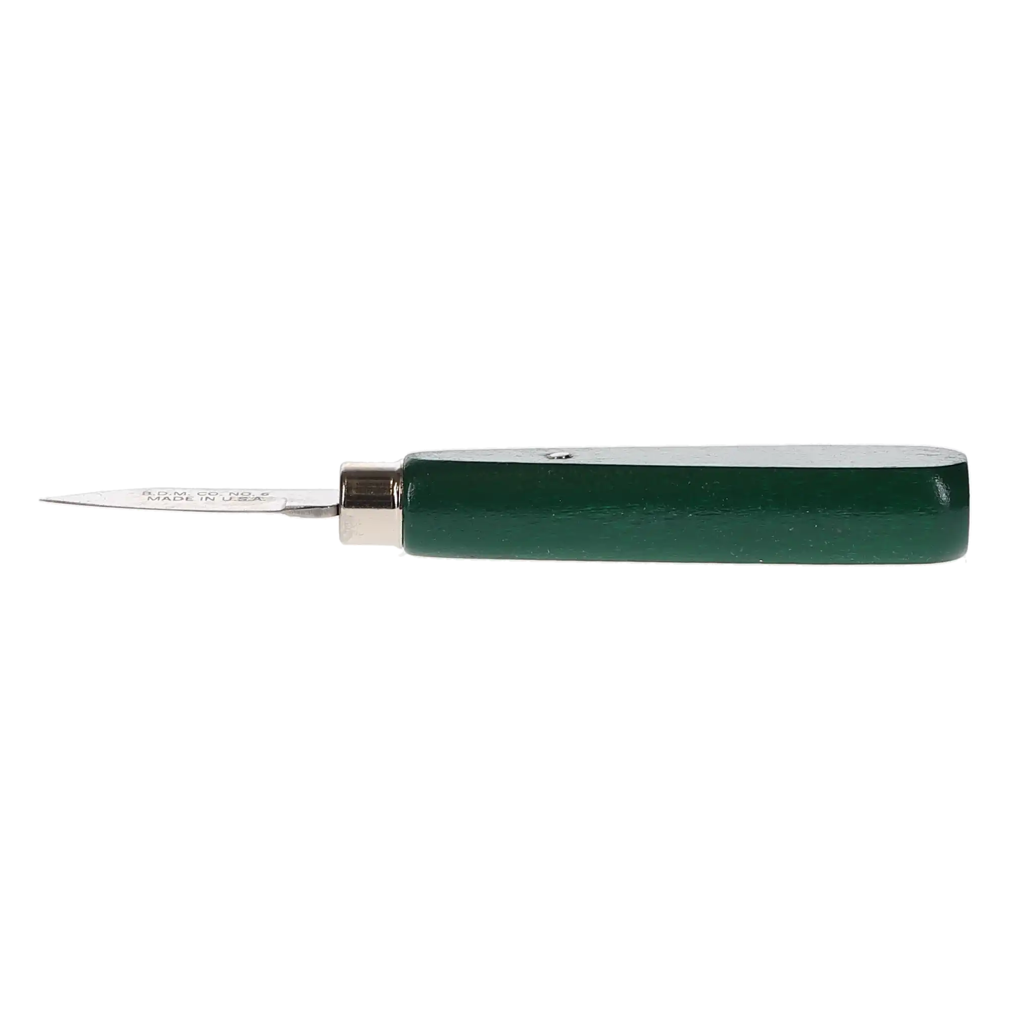 Buffalo Dental #6 Plaster Knife, Green Line Enameled Wood Handle, 1-1/2" Carbon Steel Blade, 55560 thumbnail 2