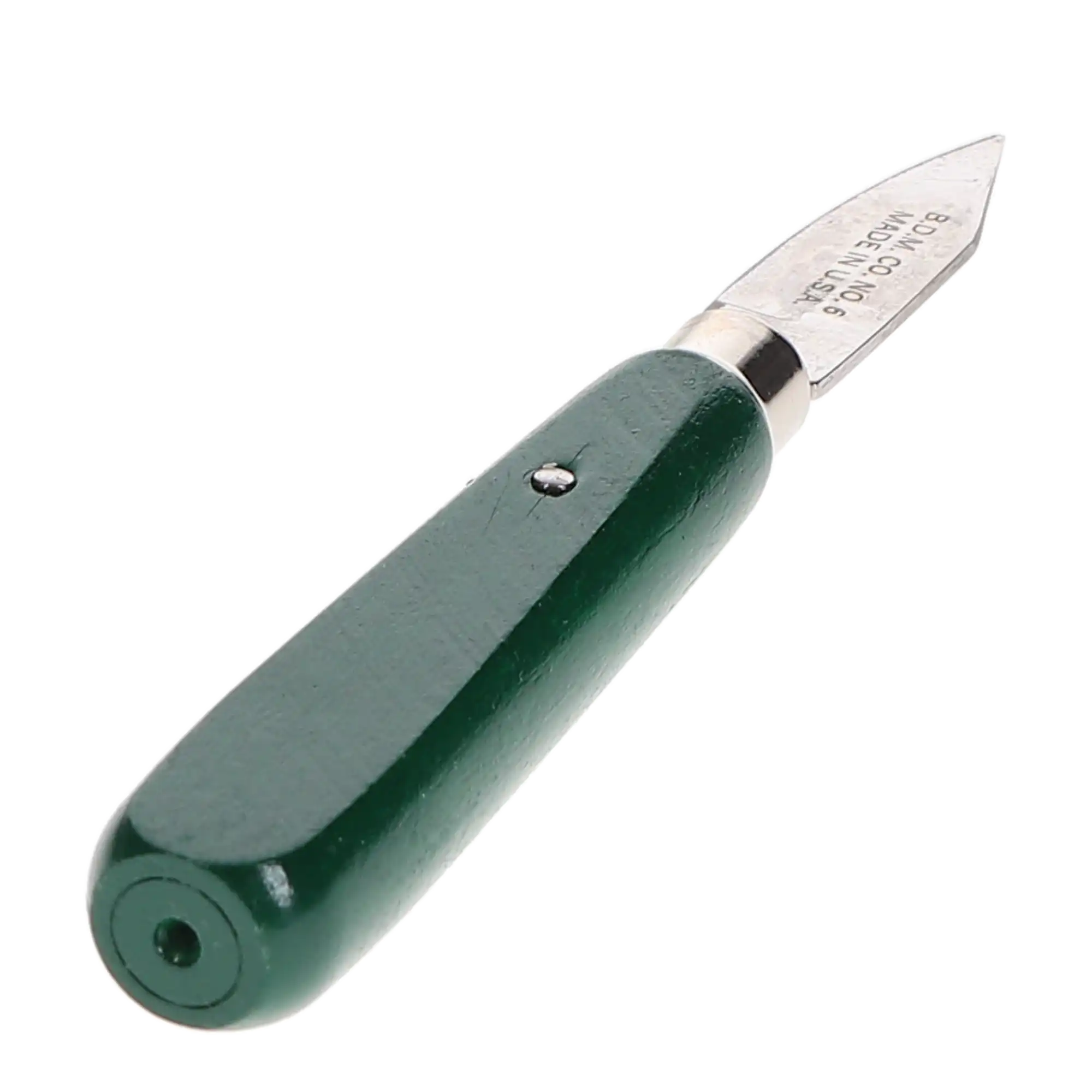 Buffalo Dental #6 Plaster Knife, Green Line Enameled Wood Handle, 1-1/2" Carbon Steel Blade, 55560 thumbnail 4