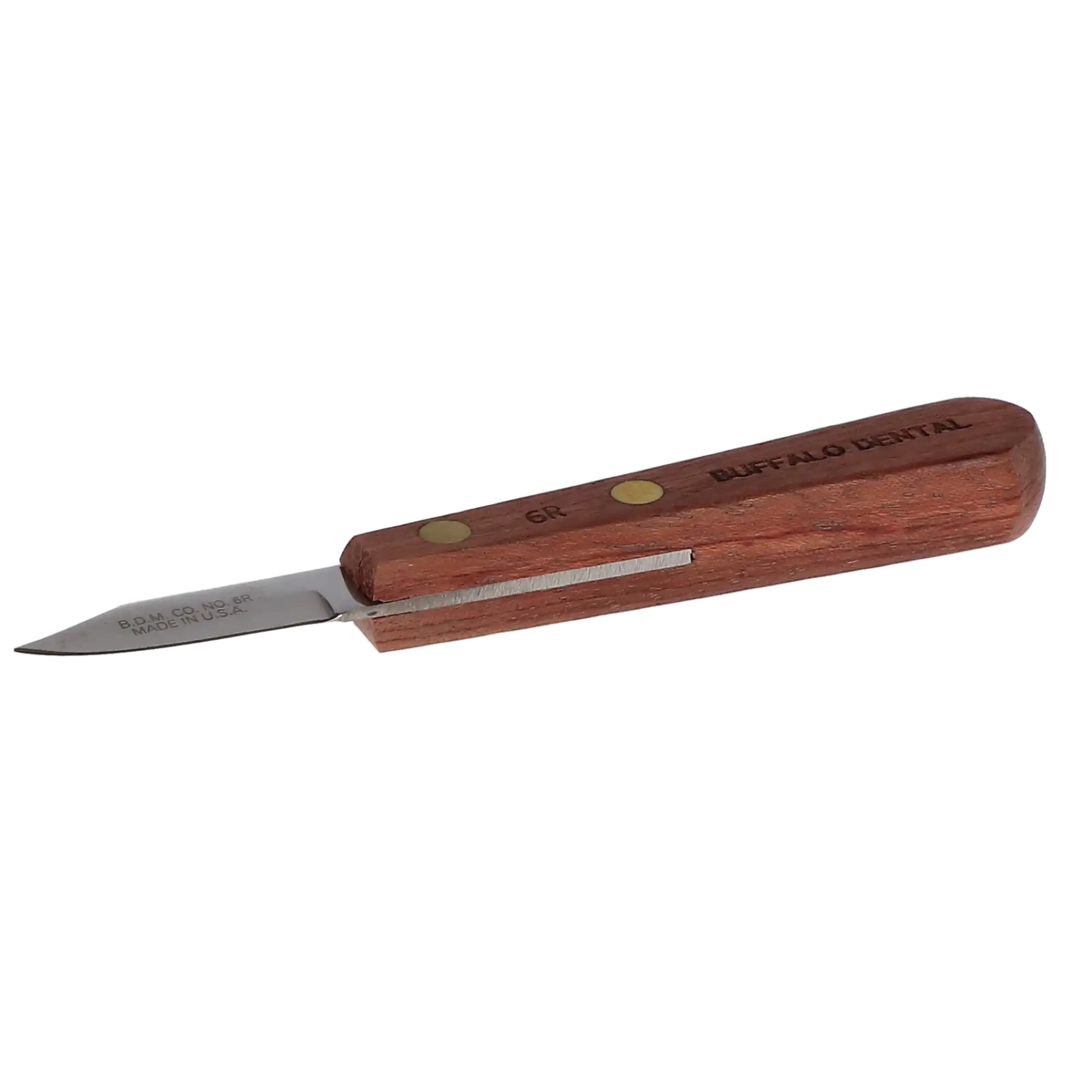 Buffalo Dental #6R Plaster Knife, Rosewood Handle, 1-1/2" Carbon Steel Blade, 1/Pk, 55570 thumbnail 2