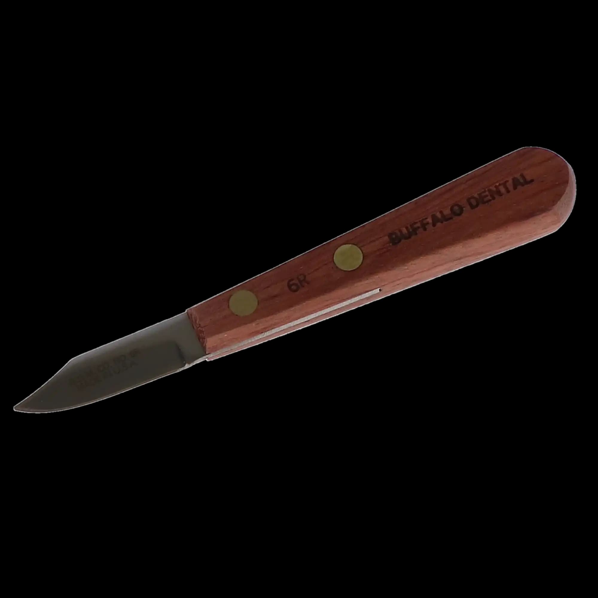 Buffalo Dental #6R Plaster Knife, Rosewood Handle, 1-1/2" Carbon Steel Blade, 1/Pk, 55570 thumbnail 3