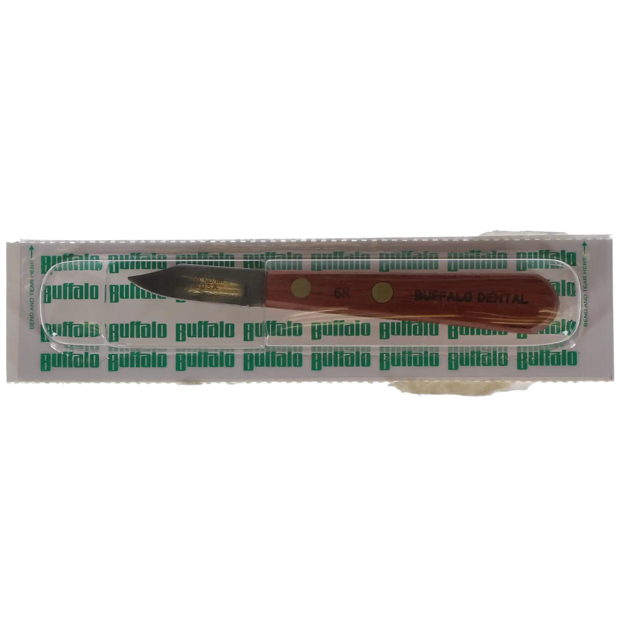 Buffalo Dental #6R Plaster Knife, Rosewood Handle, 1-1/2" Carbon Steel Blade, 1/Pk, 55570 thumbnail 4