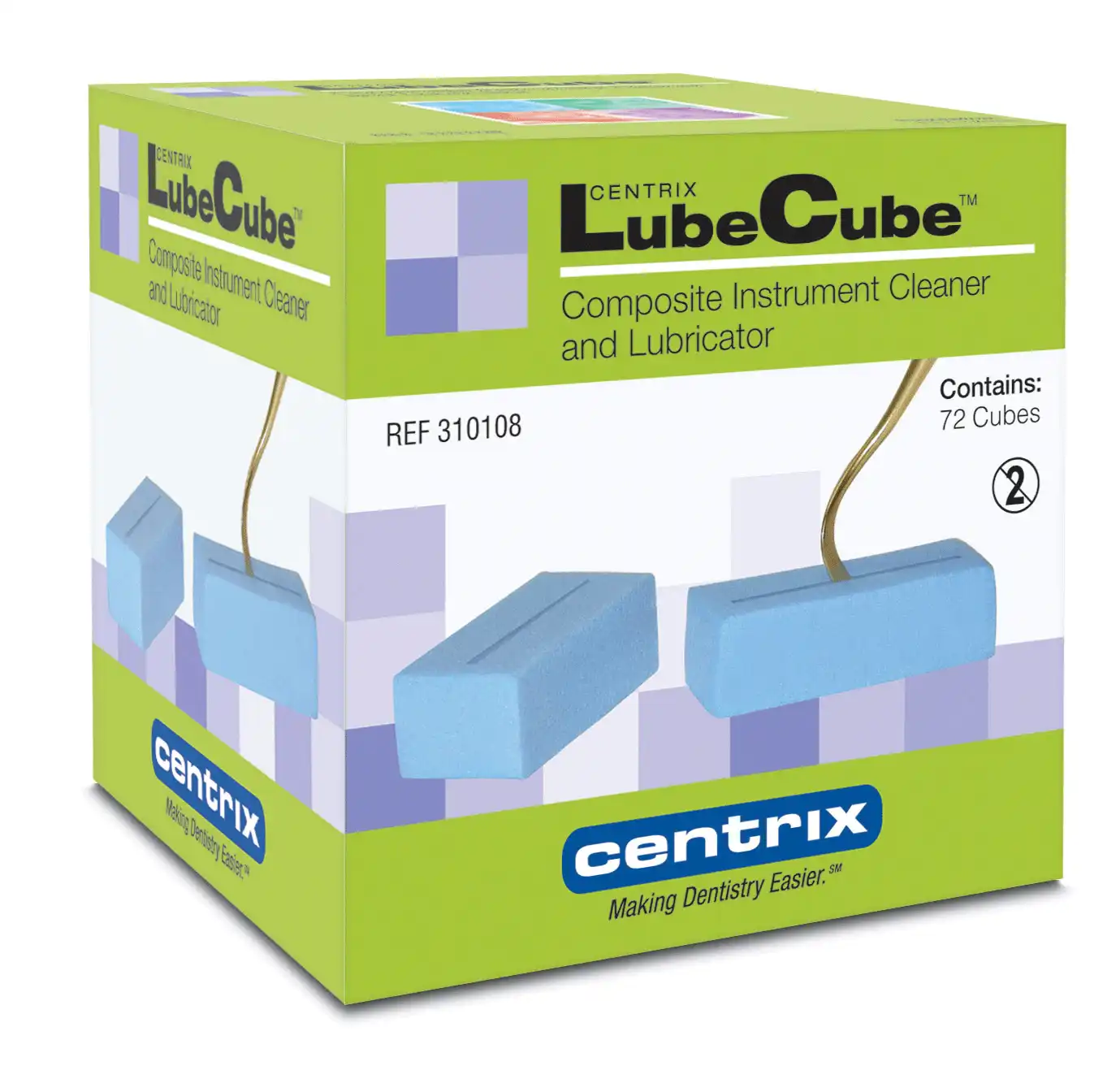 LubeCube® Composite Instrument Cleaner & Lubricator, Single-Use Foam Cubes, 72/Box, 310108 thumbnail 6
