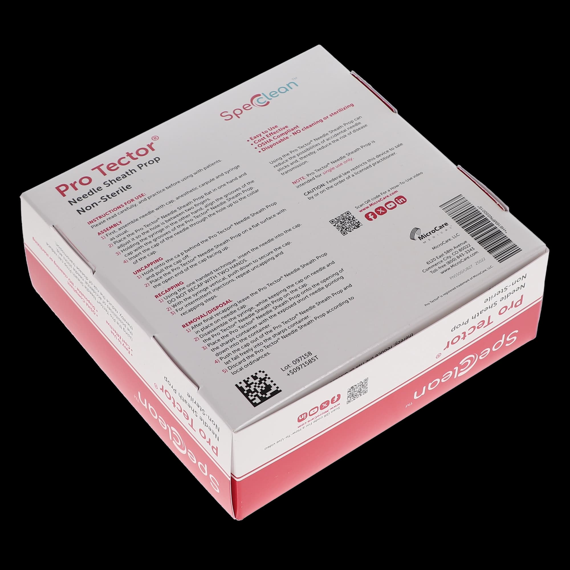 ProTector Needle Sheath Prop, Disposable, 2.5" x 3.25", 500/Box, PNS500 thumbnail 4