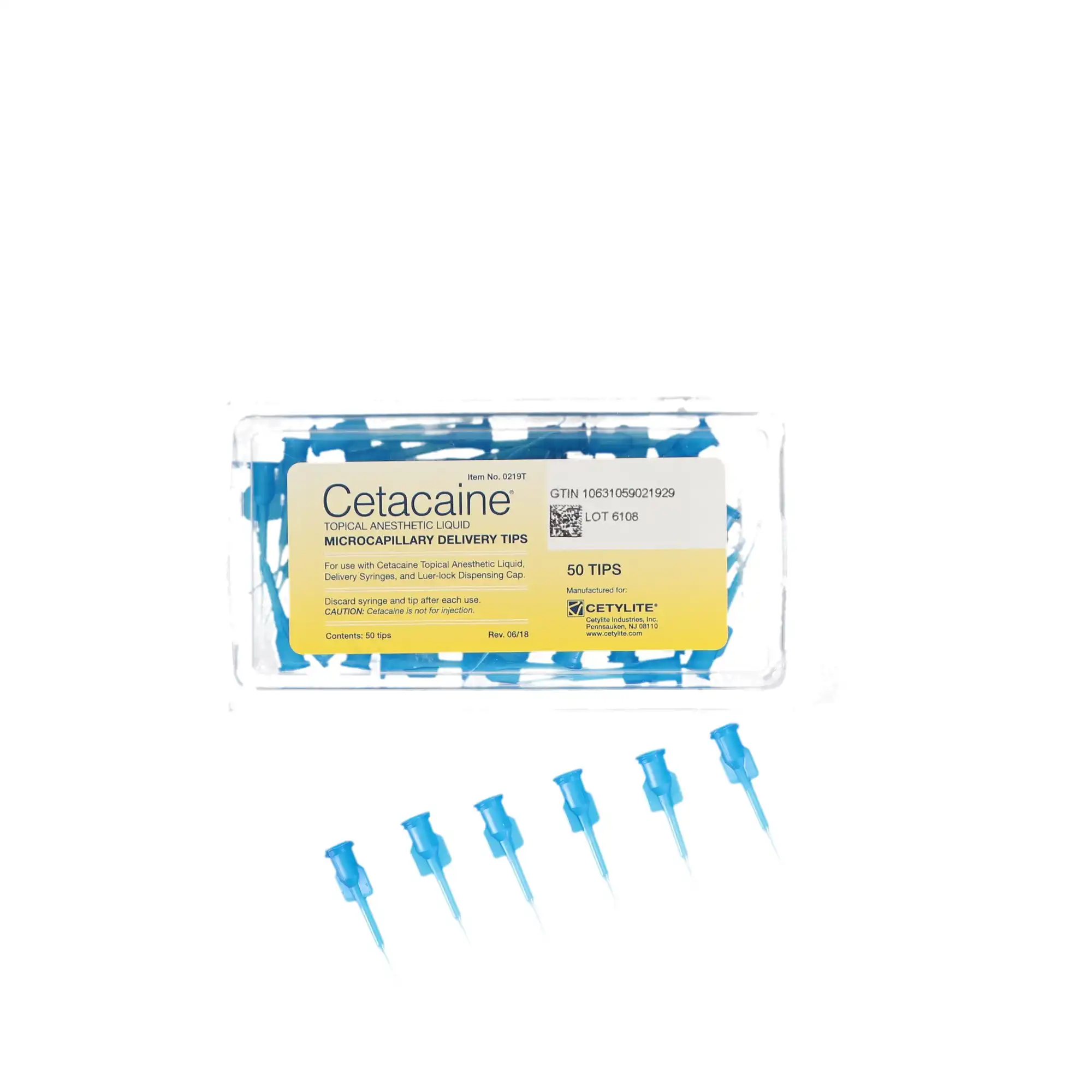 Cetacaine Microcapillary Delivery Tips, Latex-Free, 50/Pkg, 0219T thumbnail 3