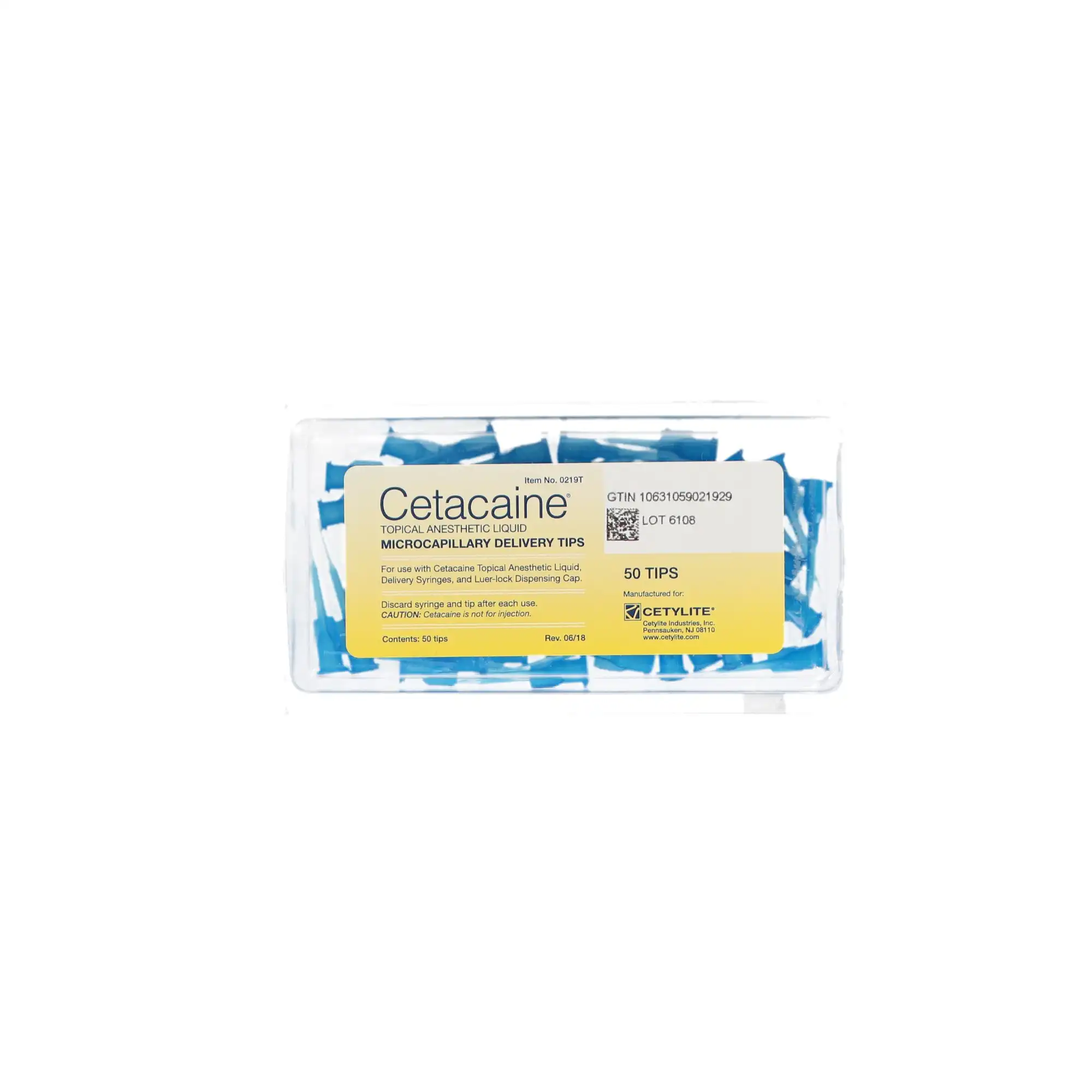 Cetacaine Microcapillary Delivery Tips, Latex-Free, 50/Pkg, 0219T thumbnail 4