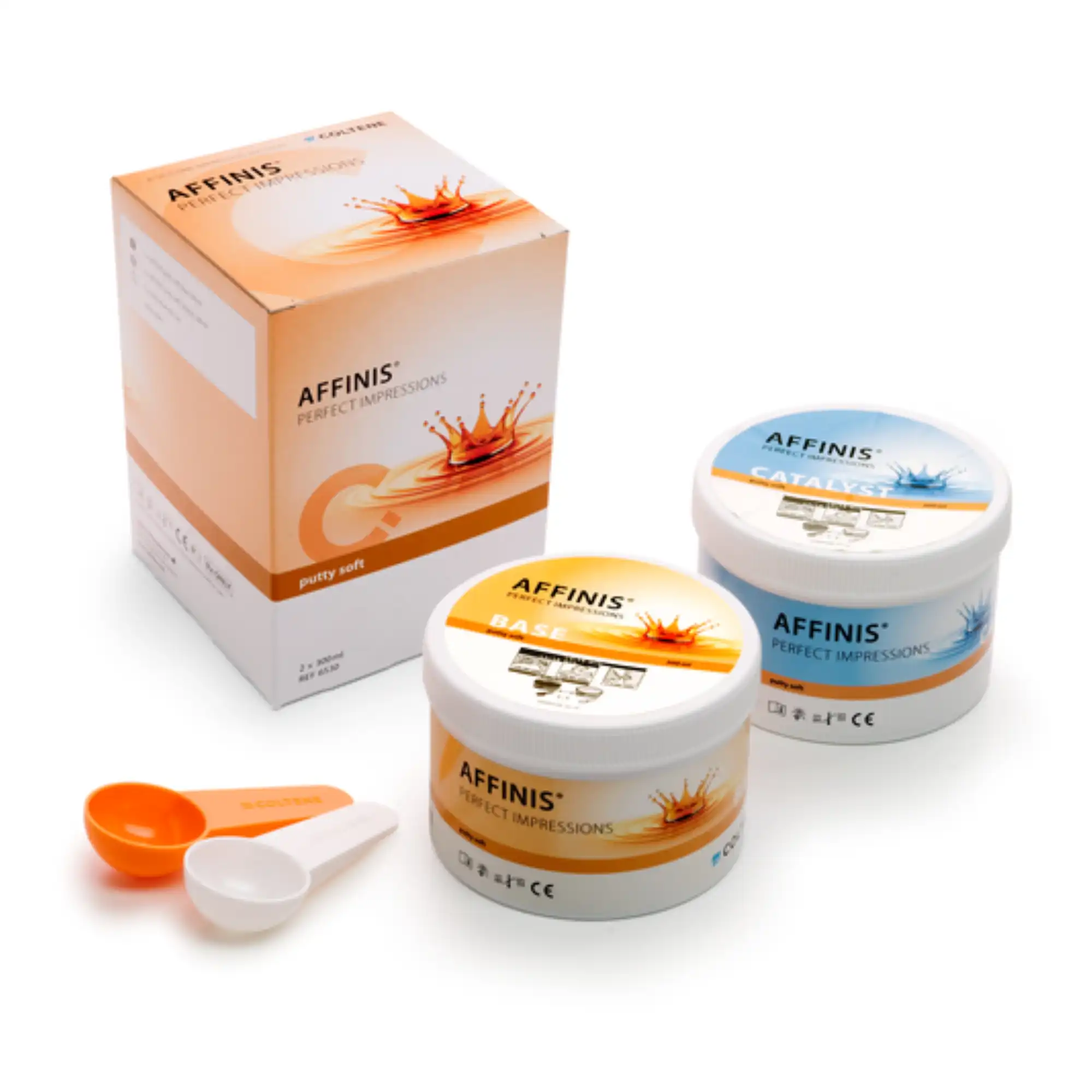 Affinis A-Silicone Impression Material, Putty Soft Regular Set, 300 ml Base & 300 ml Catalyst, Beige, 1/Pk, C6530 thumbnail 3