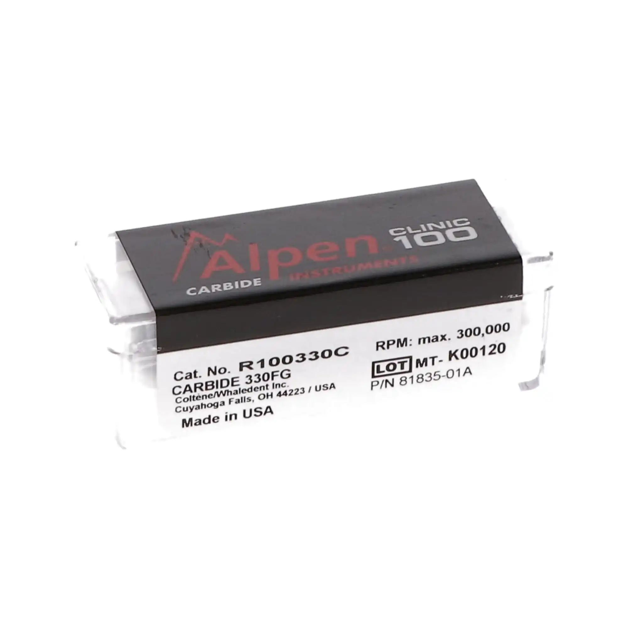 Alpen Operative Surgical Carbide Burs, FGSS, Pear, #330, 0.8 mm, 100/Pk, R100330C thumbnail 9