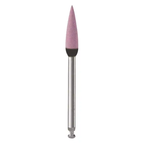 Alpen Ceramic Plus Polisher, Fine Grit, Flame Shape, Right Angle (RA), Pink, 5/Pk, RP230335RA thumbnail 6