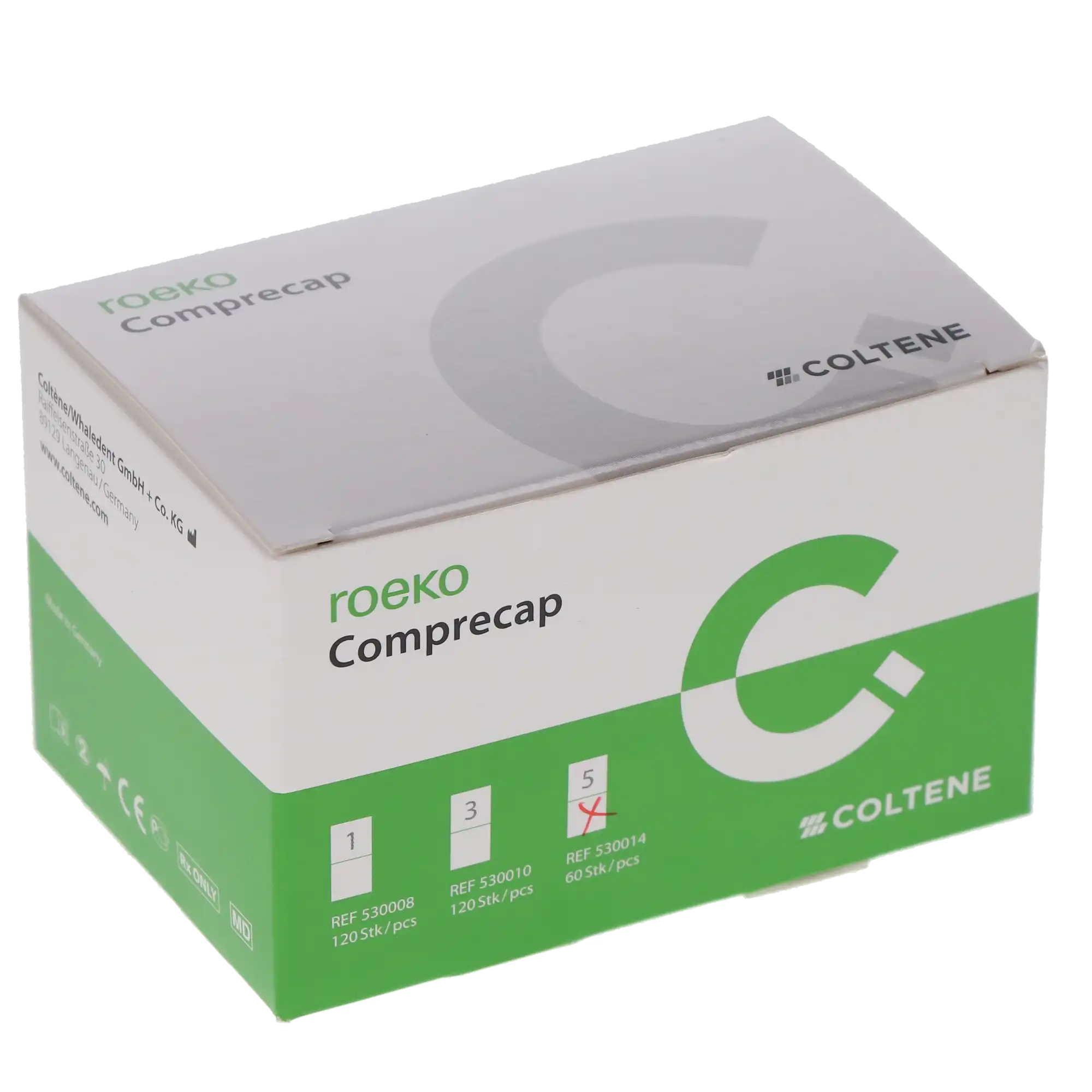 Roeko Comprecap Compression Caps, Refill, Size 5, 12.5 mm, Large, 60/Pk, 530014 thumbnail 4