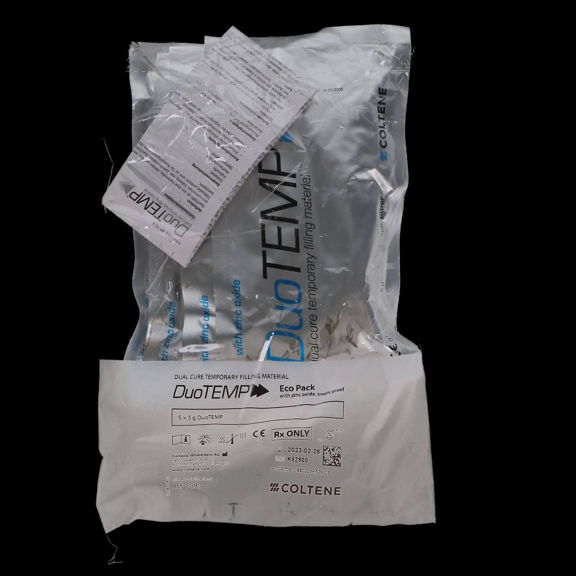 DuoTEMP Dual-Cure Temporary Restorative Material, Eugenol-Free, 5 g Syringe, Eco Pack of 5, C7090 thumbnail 9