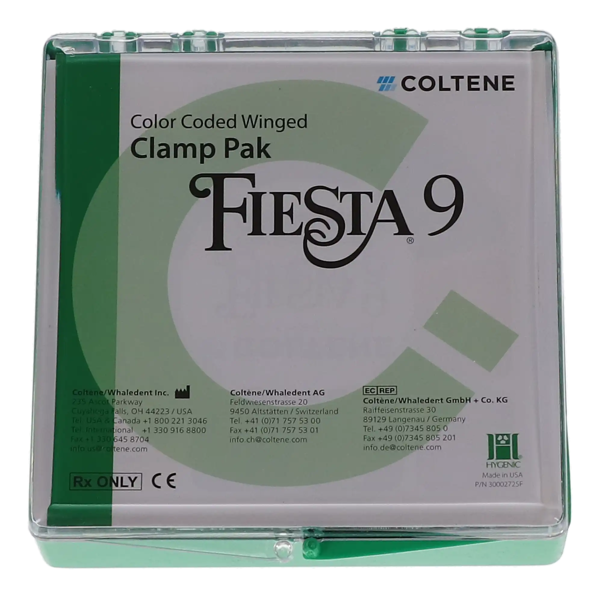 Hygenic Fiesta Color-Coded Winged Rubber Dam Clamp Kit, 9 Clamps (2, 2A, 4, 7, 8A, 9, 12A, 13A, 14A) with Organizer, H09966 thumbnail 6