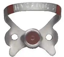 Hygenic Fiesta Color-Coded Rubber Dam Clamp, #2, Winged, Brown, 1/Pk, H09957 thumbnail 2