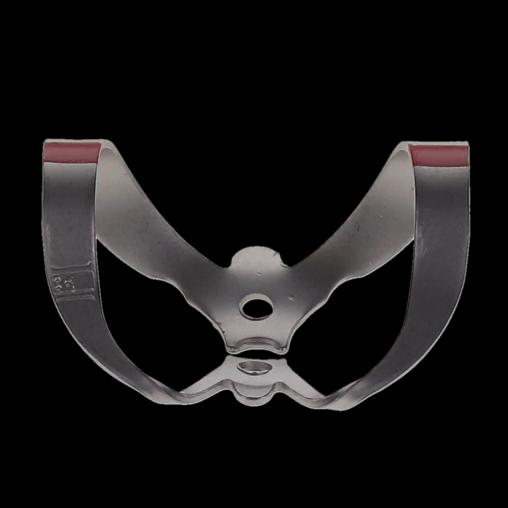 Hygenic Fiesta Color-Coded Rubber Dam Clamp, #9, Winged, Red, Anterior, Matte Finish, 1/Pk, H09962 thumbnail 2