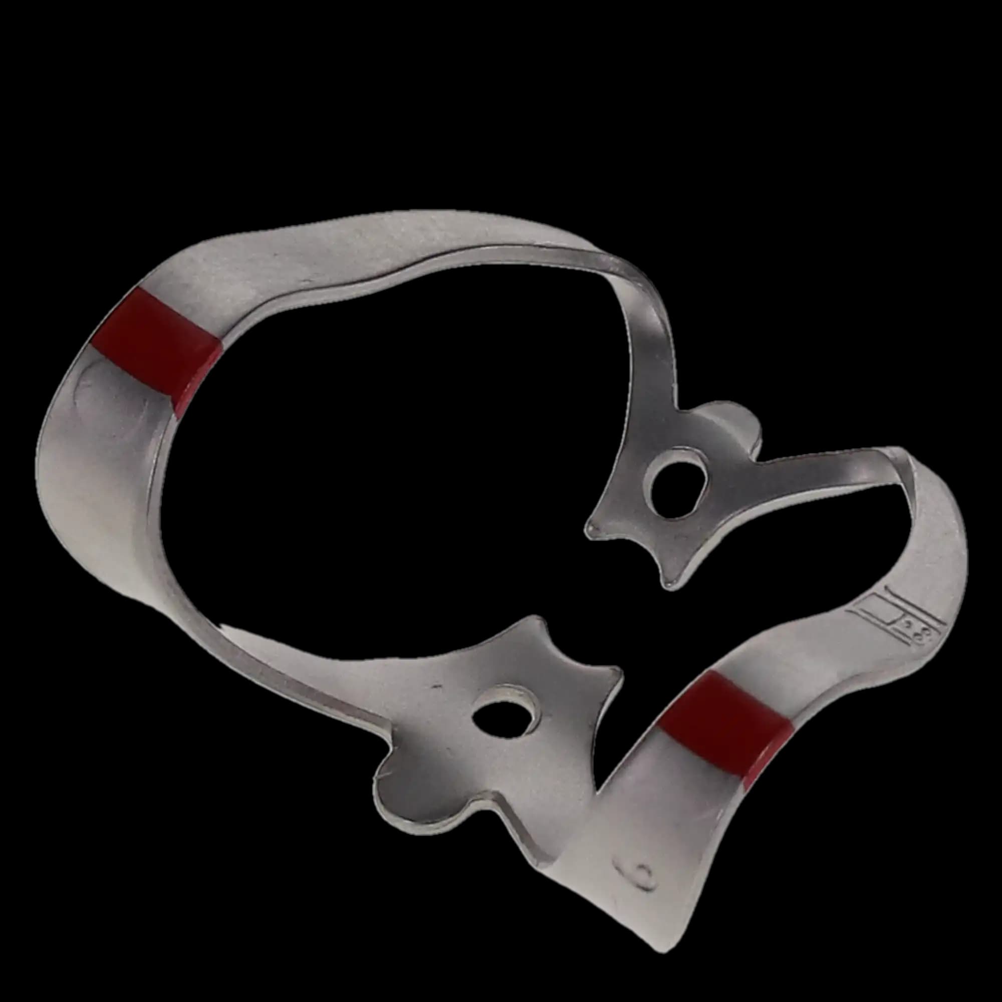 Hygenic Fiesta Color-Coded Rubber Dam Clamp, #9, Winged, Red, Anterior, Matte Finish, 1/Pk, H09962 thumbnail 4