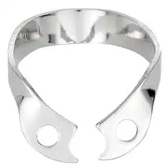 Hygenic Rubber Dam Clamp, #W00, Wingless, Gloss Finish, Upper & Lower Premolar/Anterior, 1/Pk, H02769 thumbnail 2