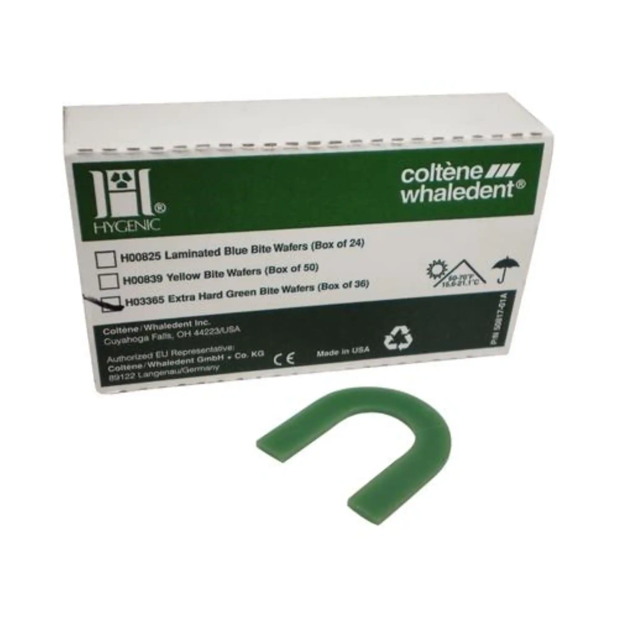 Hygenic Lab Bite Wafers, No Foil, Extra Hard, Green, 36/Box, H03365 thumbnail 7