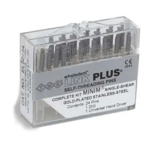 Thread Mate System Link Plus Pins, Gold-Plated Stainless Steel, Single-Shear, Regular Kit, 0.027" Diameter, Silver, 1 Kit (20 Pins + Drill + Driver), L741 - Thread Mate System Link Plus Pins, Gold-Plated Stainless Steel, Single-Shear, Regular Kit, 0.027", Silver, 1/Pk, L741 - Image 1